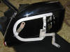 Black Wixom bags for a BMW slash 5 motorcycle with the mount.