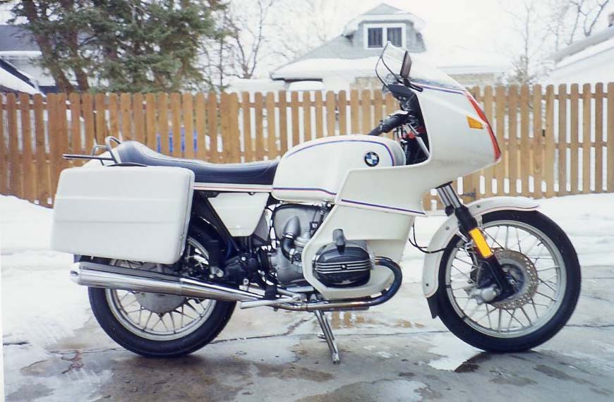 This beautiful motorcycle is a 1978 BMW motorsport model.