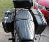 This photo shows the difference in the Starlet (left) and Star (right) Krauser saddlebags.