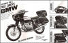 The ad for Wixom bags on the slash 5 BMW motorcycle