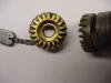 The BMW throttle gear wear shows on the brass gear. This makes for a "rough" operation of the throttle.