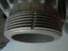This is what happens when one cuts too deeply into the BMW motorcycle exhaust nut with the hacksaw.  