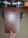 This glass plate is showing how to check for flatness of the tubes.  This glass is actually a piece of old mirror.  One can buy plate glass from any glass show very cheaply.