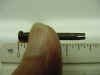 BMW /2 small tank tool box lid hinge pin.  The pin is about 1 3/8" long with a split of about 3/16".