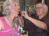 Diane with Larry the barber